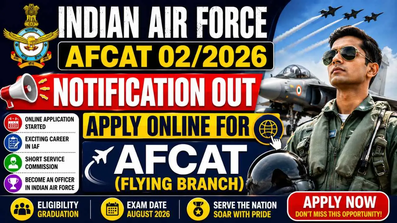 Indian Airforce AFCAT 02/2026