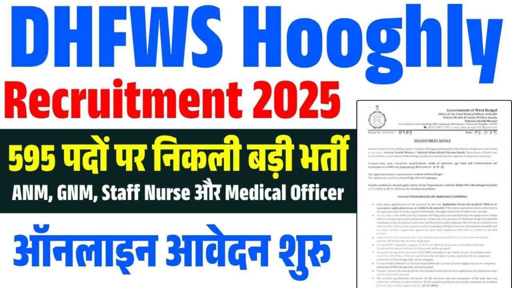 DHFWS Hooghly Recruitment 2025