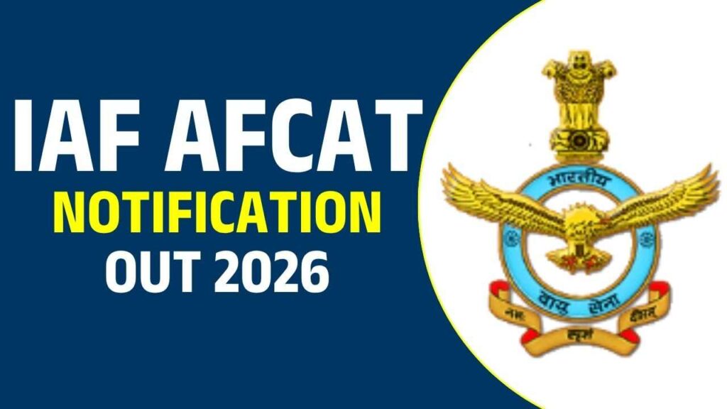 IAF AFCAT Notification Out