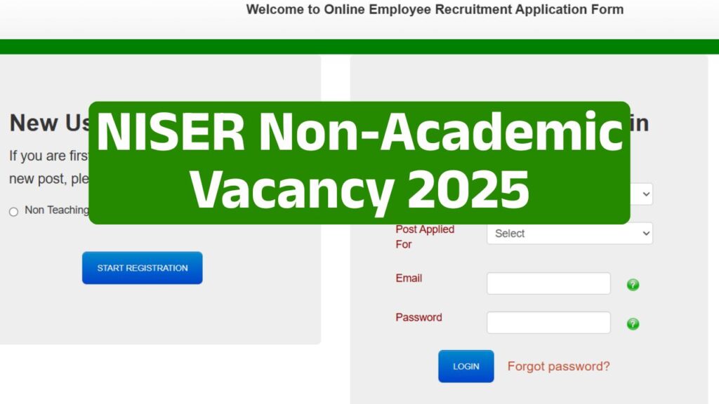 NISER Non-Academic Vacancy 2025