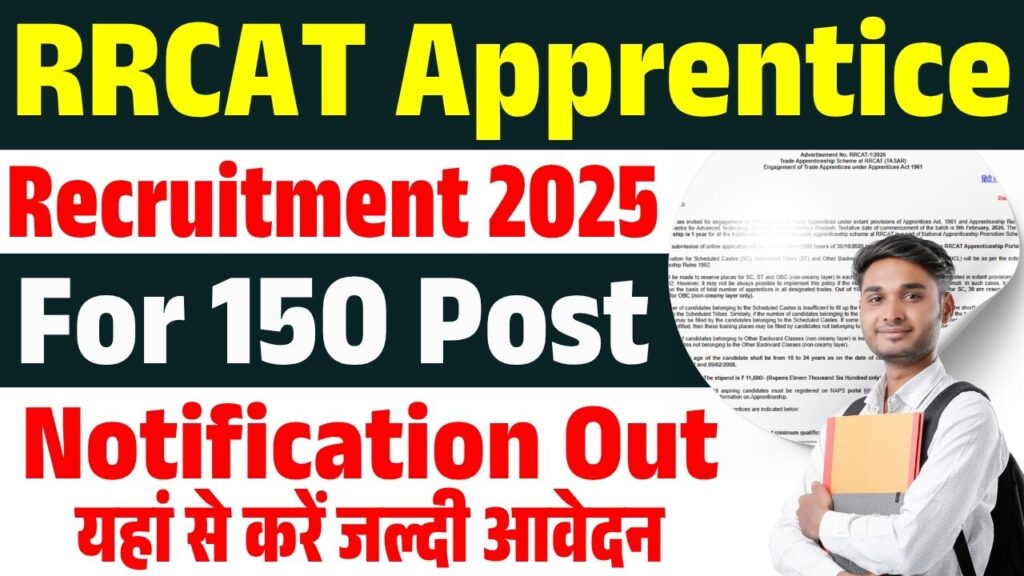 RRCAT Apprentice Recruitment 2025