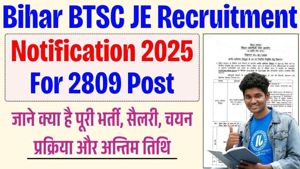 Bihar BTSC JE Recruitment 2025