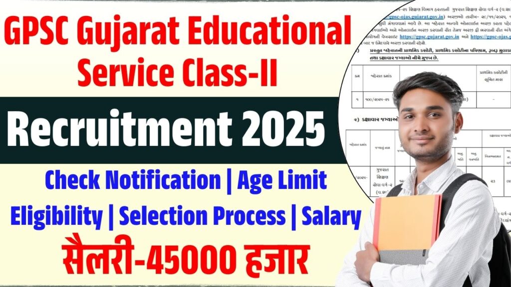 GPSC Gujarat Educational Service Class-II Recruitment 2025