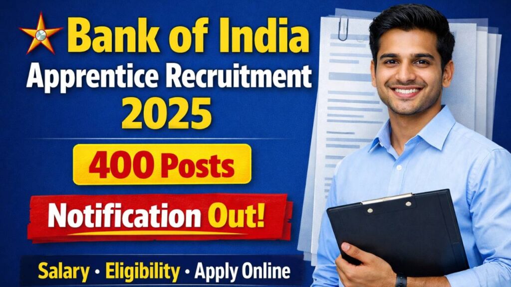 Bank of India Apprentice Recruitment 2025