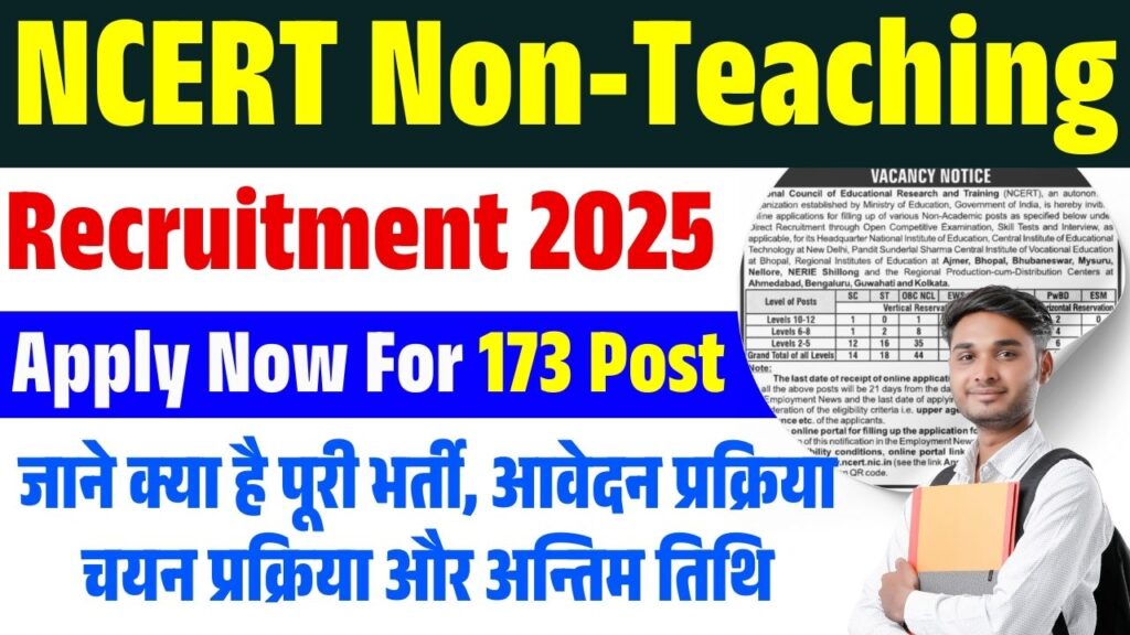 NCERT Non-Teaching Recruitment 2025