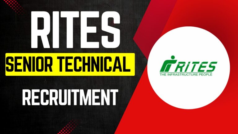 RITES Senior Technical Assistant Recruitment