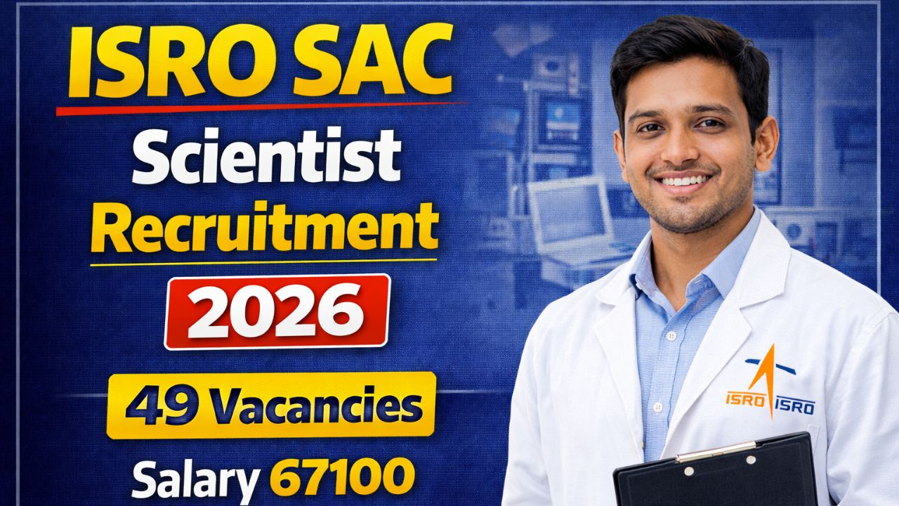 ISRO SAC Scientist Recruitment 2026