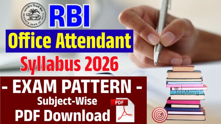 RBI Office Attendant Syllabus 2026