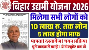 Bihar Mukhyamantri Udyami Yojana 2026