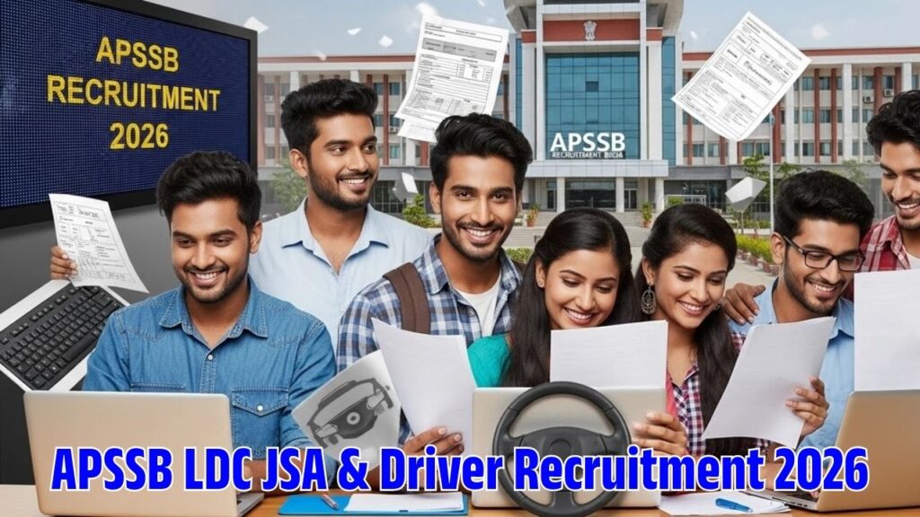 APSSB LDC JSA & Driver Recruitment 2026