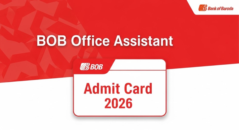 Bank of Baroda Office Assistant Admit Card 2026