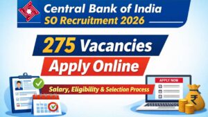 Central Bank of India SO Recruitment 2026