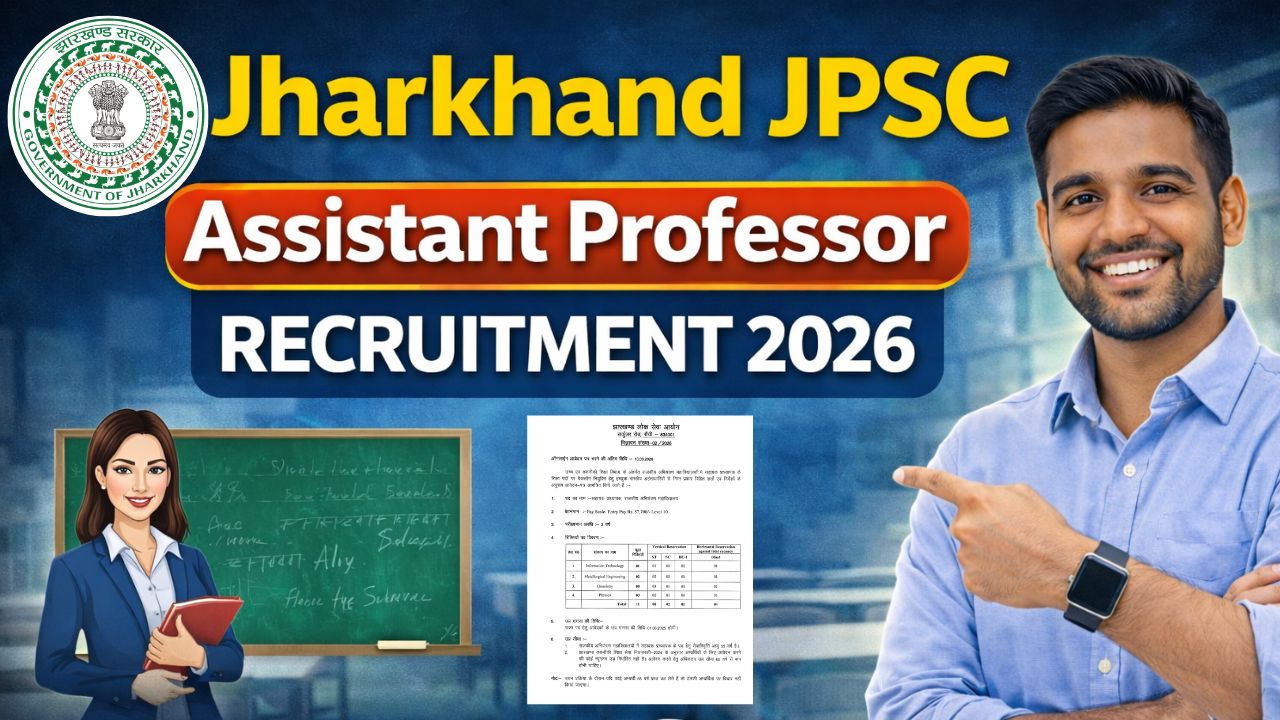 Jharkhand JPSC Assistant Professor Recruitment 2026