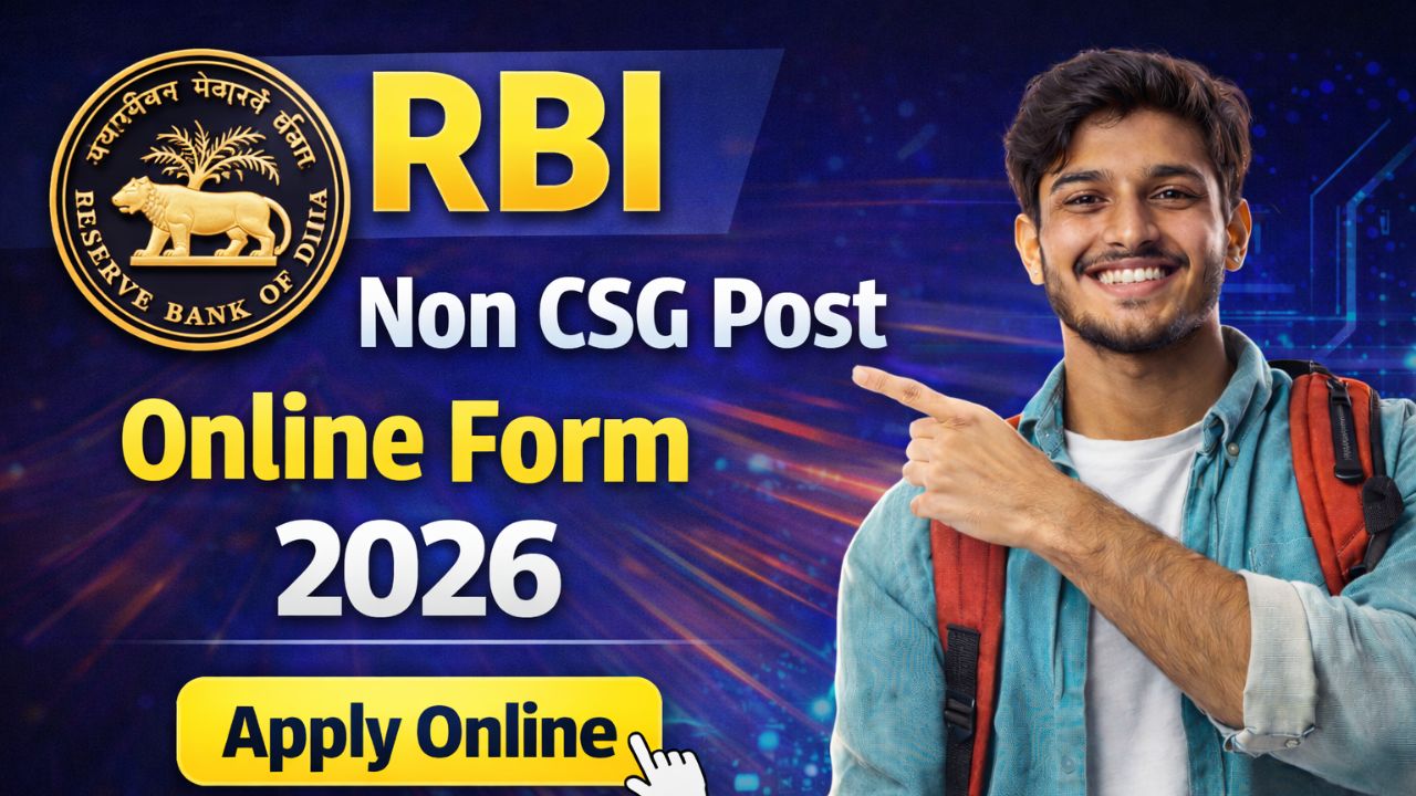 RBI Non CSG Post Online Form 2026