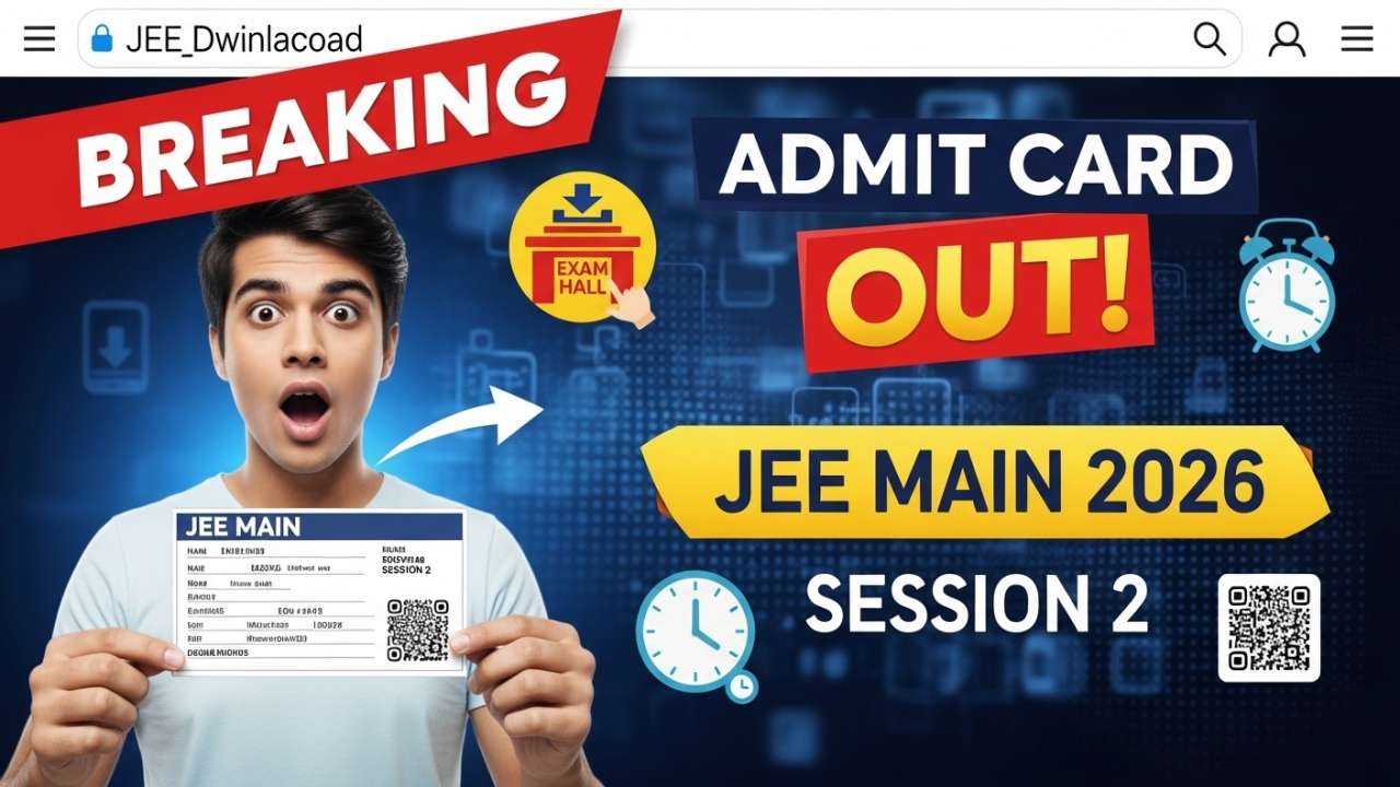 JEE Main 2026 Session 2 Admit Card Released