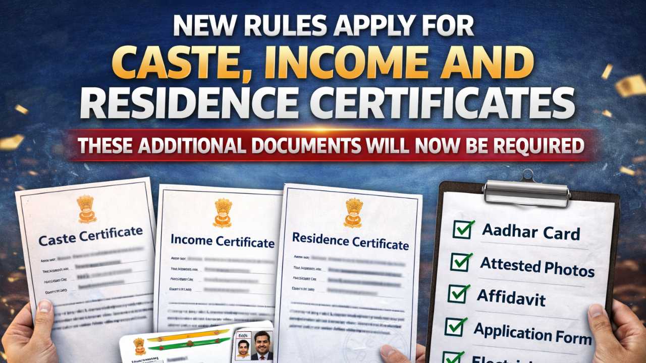New rules apply for Caste, Income and Residence Certificates