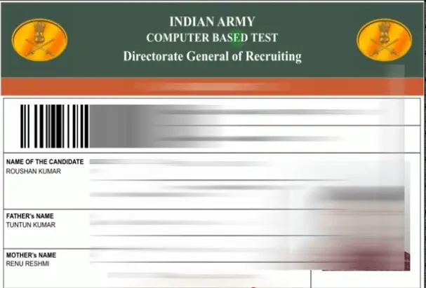 Indian Army Agniveer Admit Card 2026