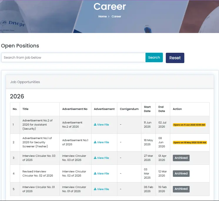 Airport Assistant Security Vacancy 2026 (AAICLAS)