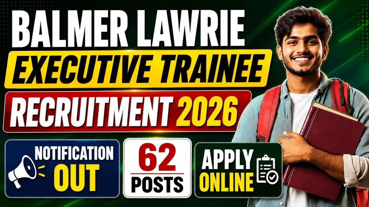 Balmer Lawrie Executive Trainee Recruitment 2026