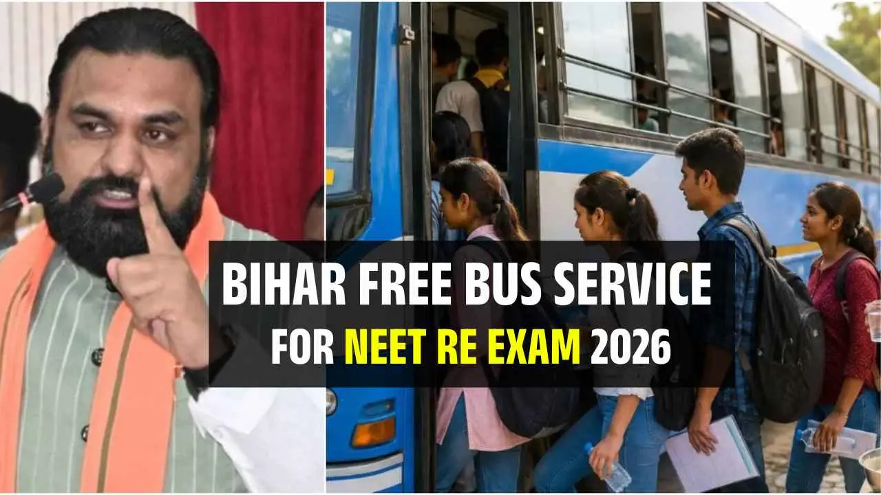 Bihar Free Bus Service For NEET Re Exam 2026