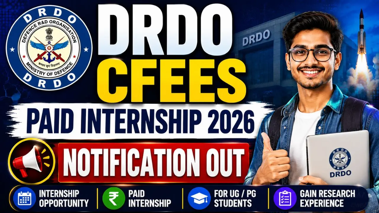 DRDO CFEES Paid Internship 2026