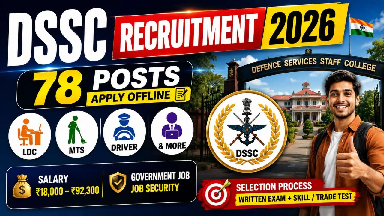 DSSC Salary और Selection Process ने बढ़ाई उम्मीदवारों की दिलचस्पी