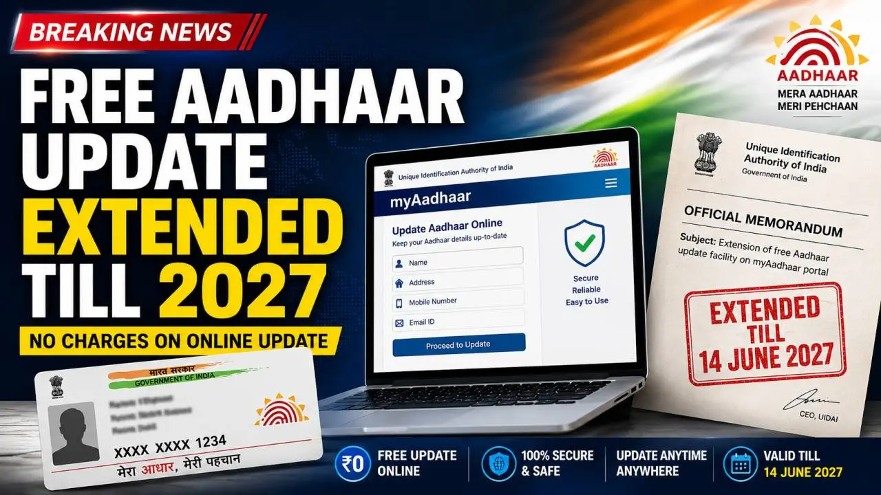 Free Aadhaar Update Deadline Extended Till 2027