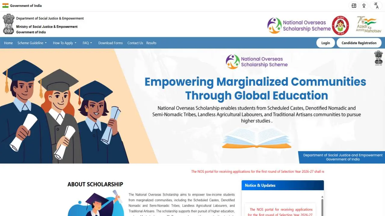 How to Apply Online for National Overseas Scholarship 2026-27
