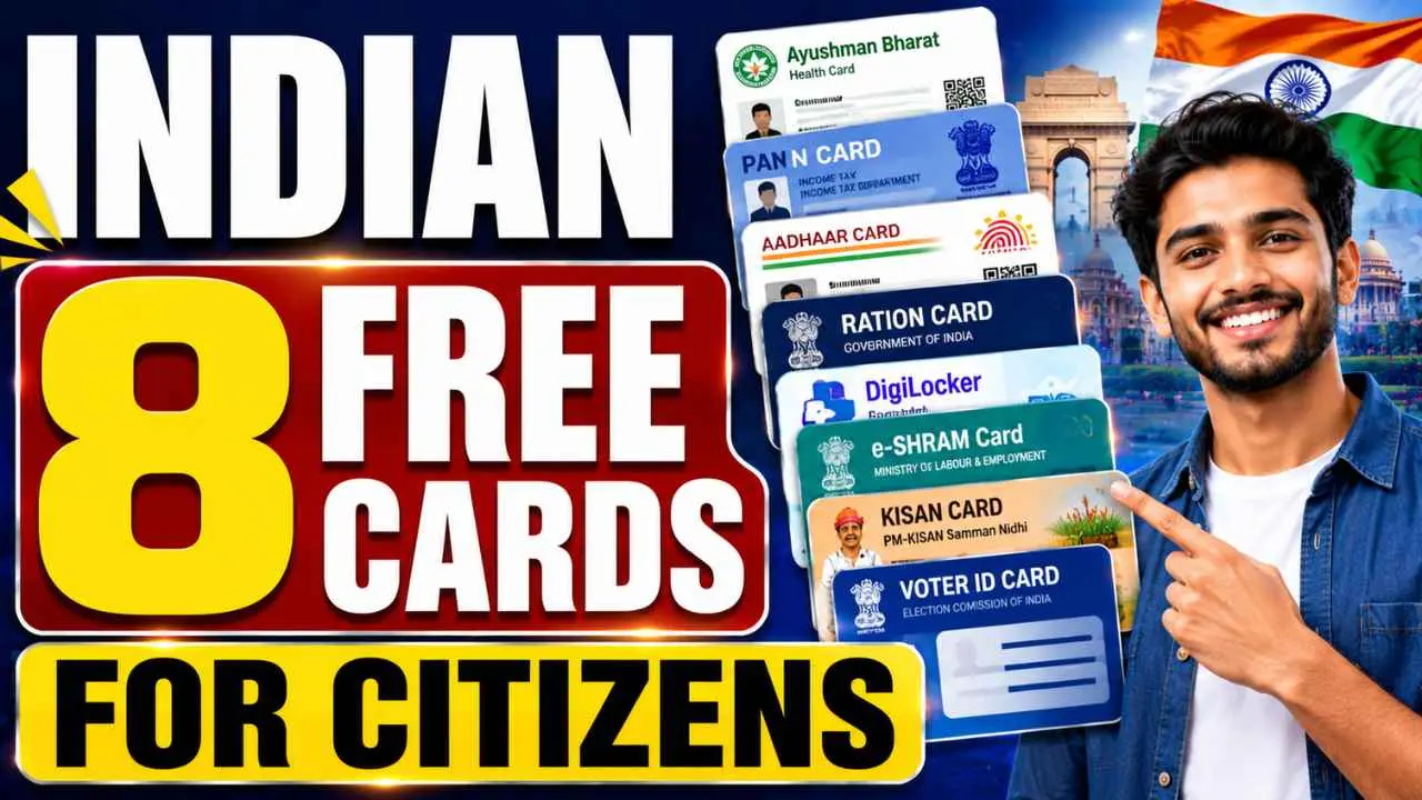 Indian 8 Free Cards For Citizens