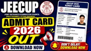 JEECUP Admit Card 2026