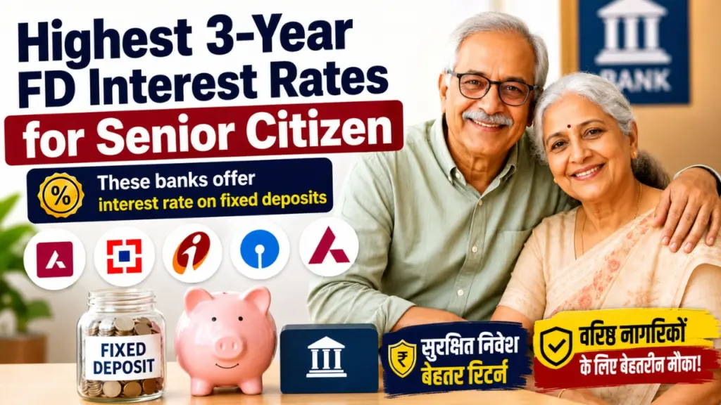 Highest 3 Year FD Interest Rates For Senior Citizen