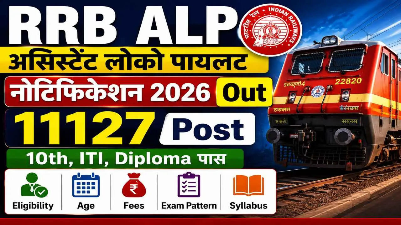 RRB Assistant Loco Pilot (ALP) Recruitment 2026