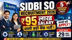 SIDBI SO Recruitment 2026