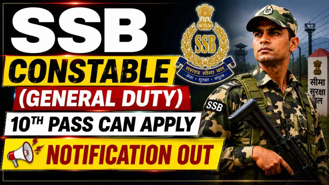 SSB Constable (GD) Recruitment 2026