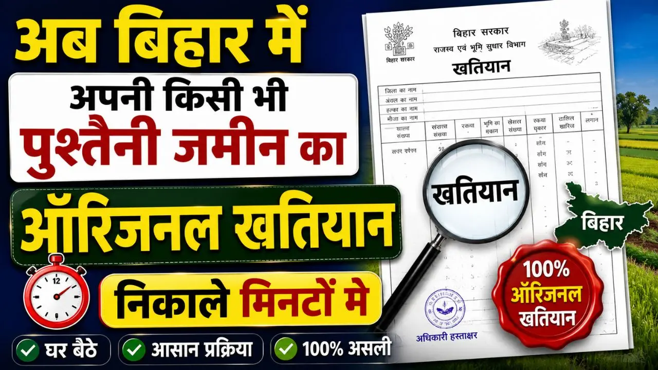 Bihar Me Original Khatiyan Kaise Nikale