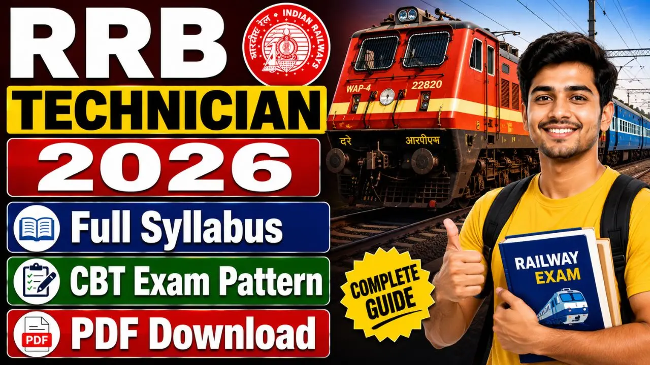 RRB Technician Grade 1 & Grade 3 Syllabus 2026
