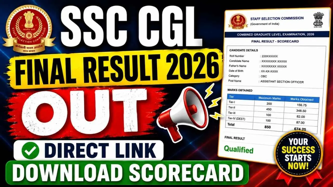 SSC CGL Final Result 2025