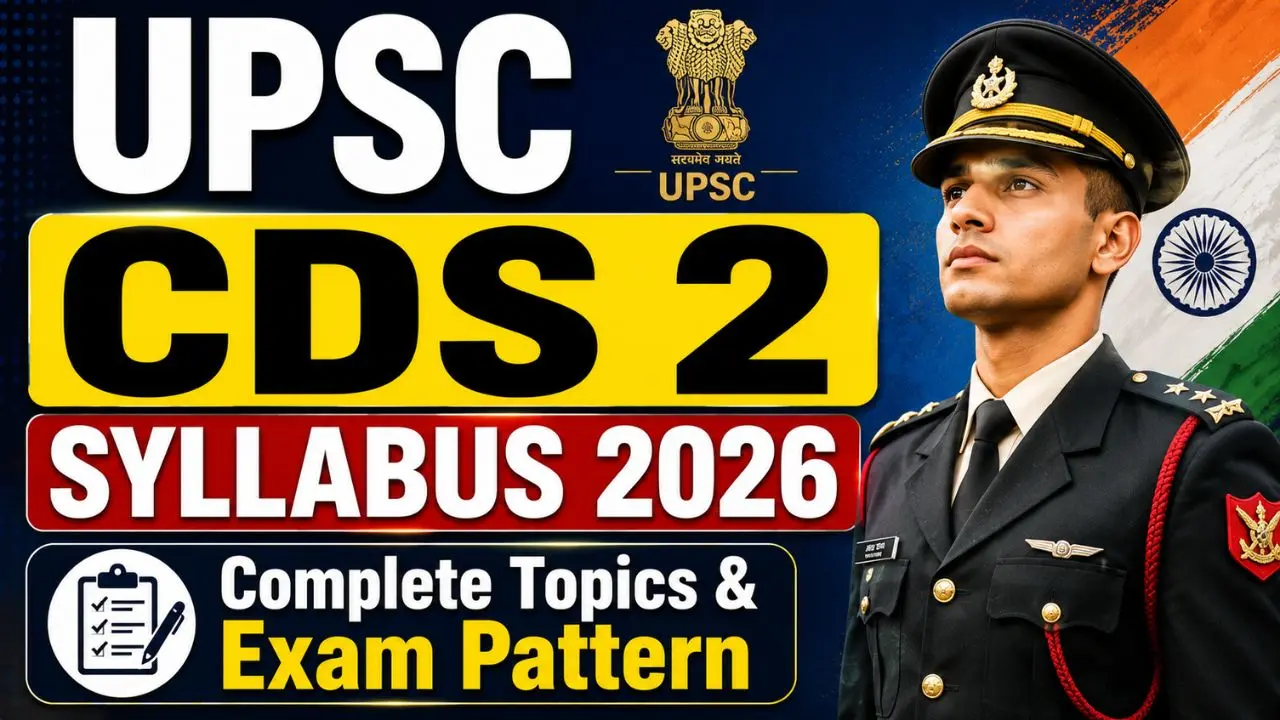 UPSC CDS 2 Syllabus 2026