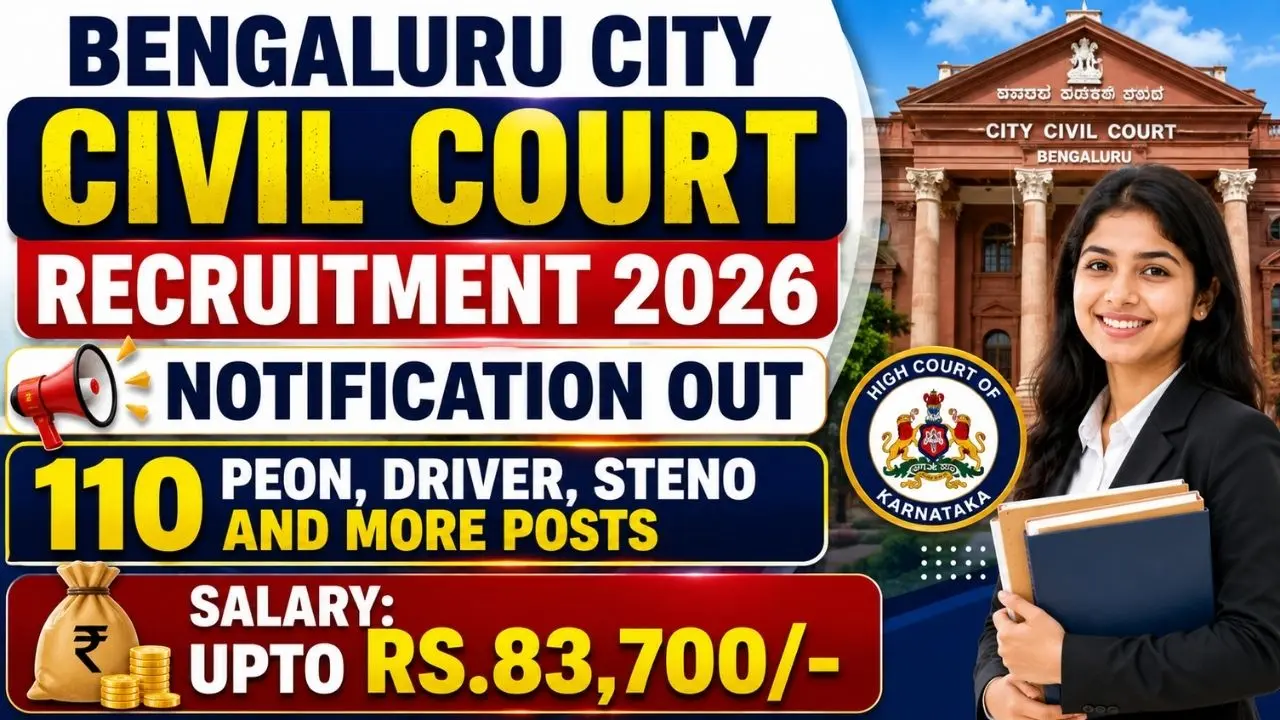 Bengaluru City Civil Court Vacancy 2026
