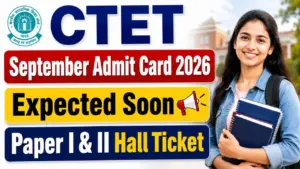 CTET September Admit Card 2026
