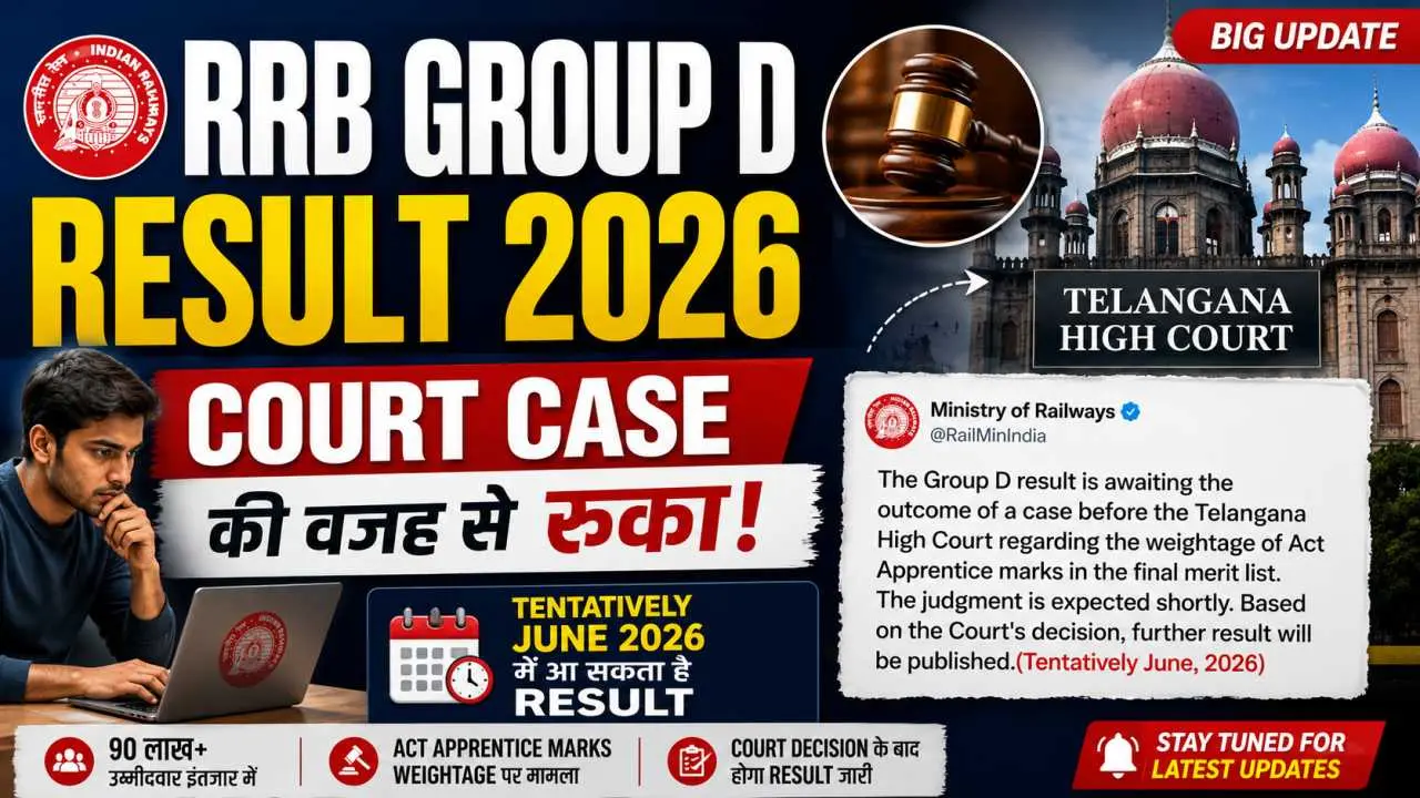 RRB Group D Result 2026