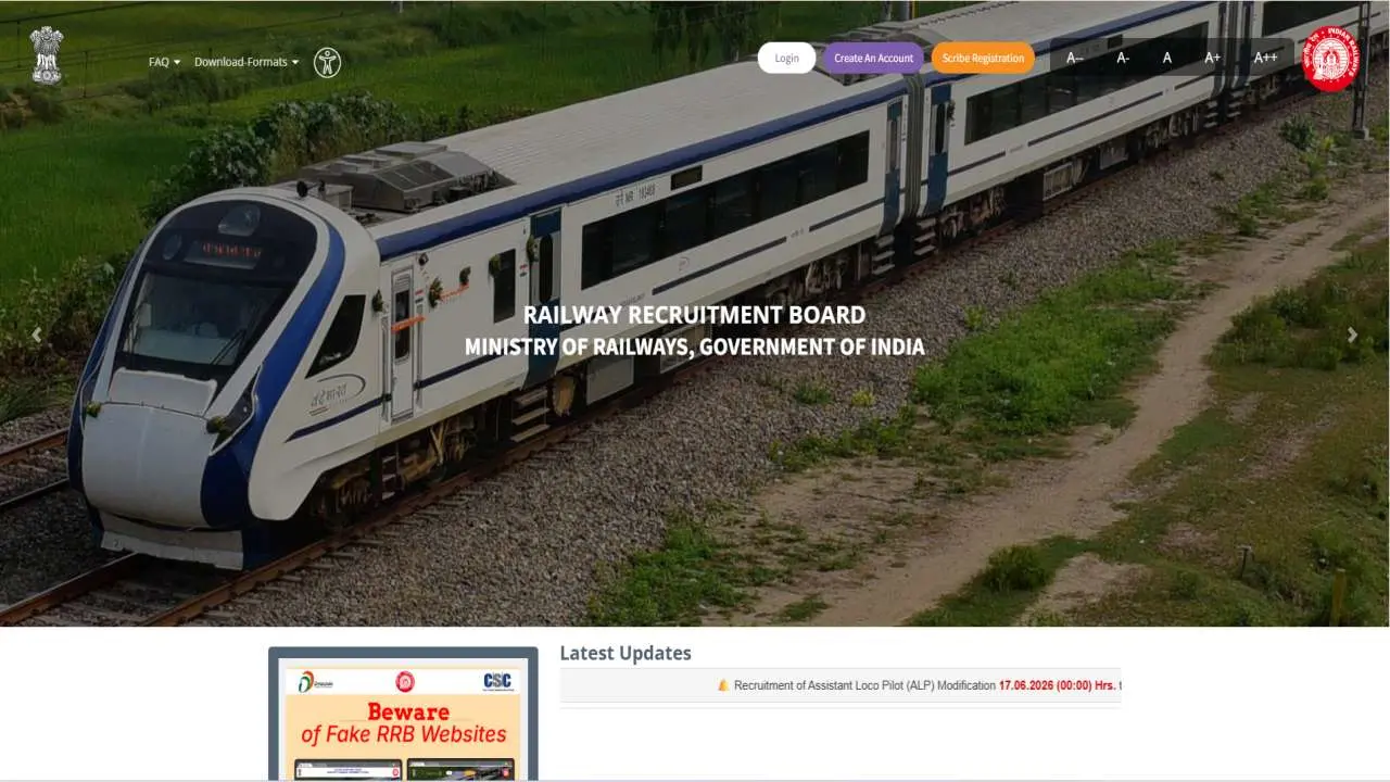 RRB Junior Engineer (JE) Admit Card 2026