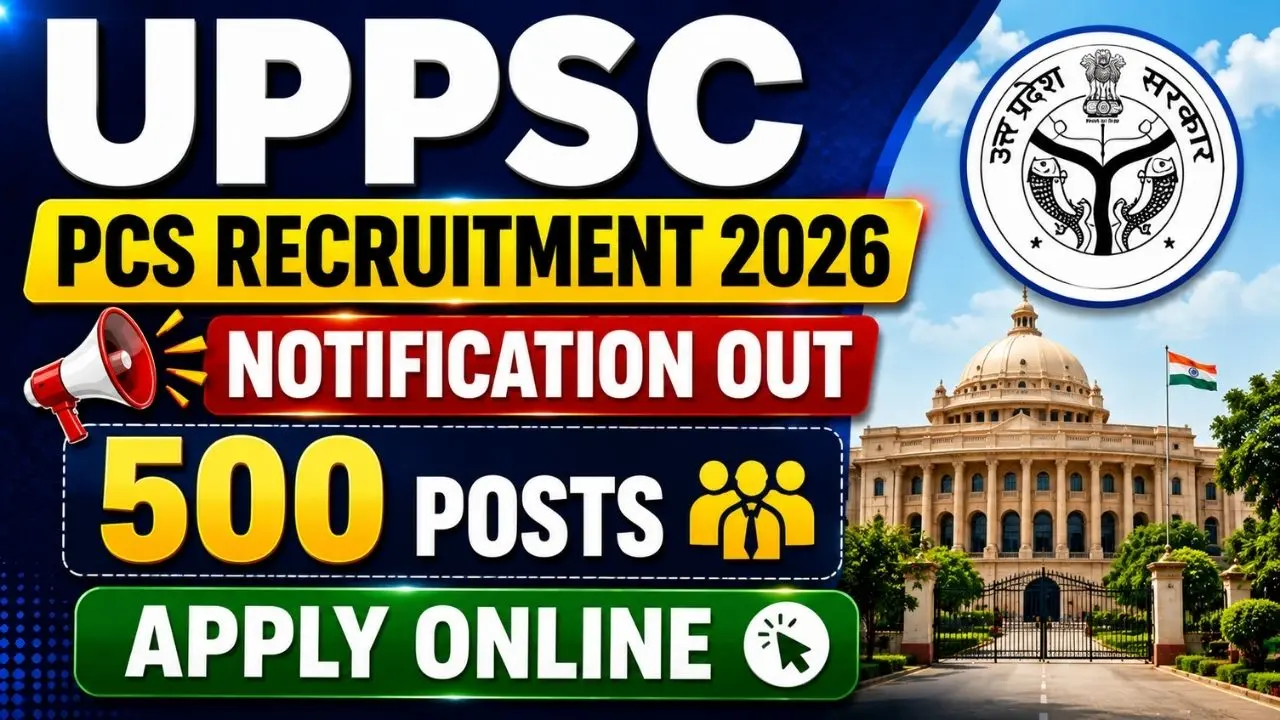 UP PCS Various Post Recruitment 2026