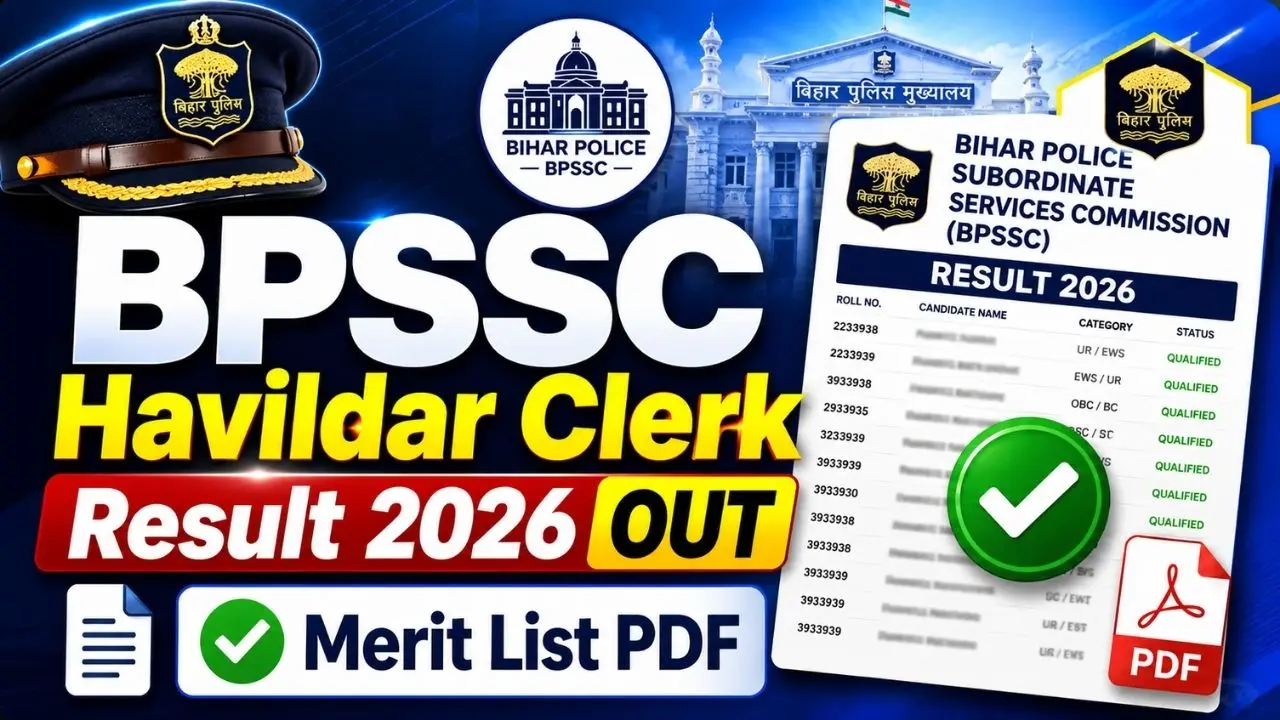 Bihar Police BPSSC Havaldar Clerk Result 2026