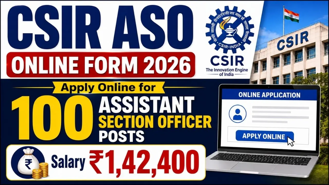 CSIR ASO Online Form 2026
