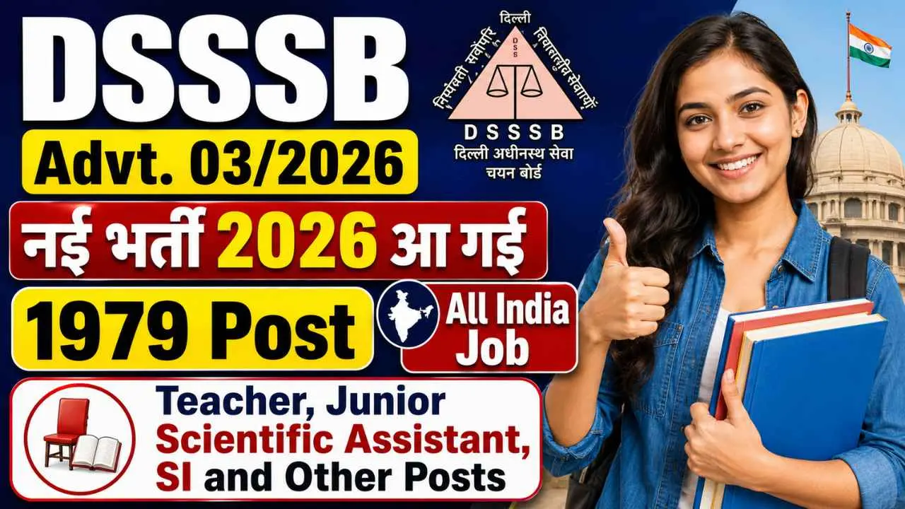 DSSSB Advt 03/2026 Online Form