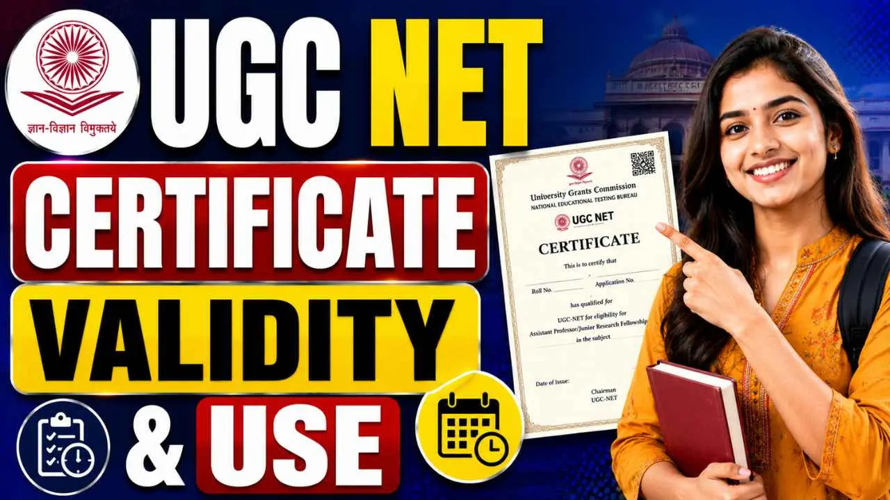 UGC NET Certificate Validity & Use