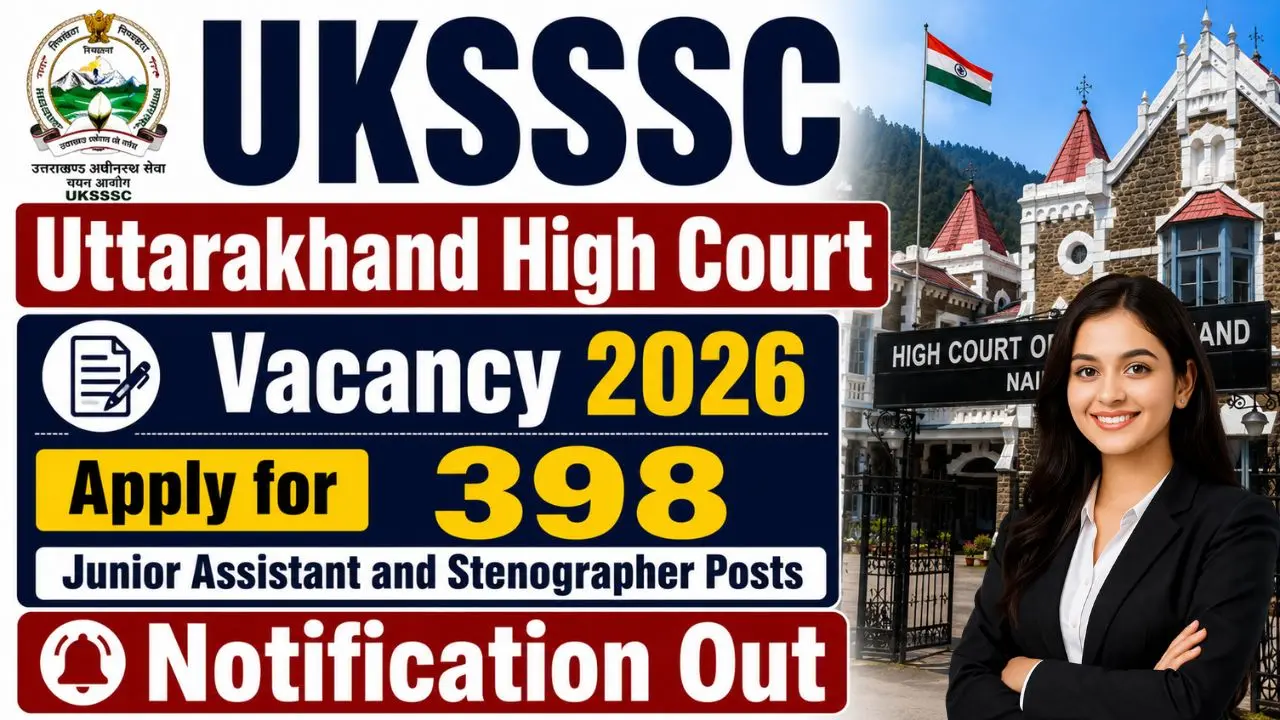 UKSSSC Uttarakhand High Court Vacancy 2026