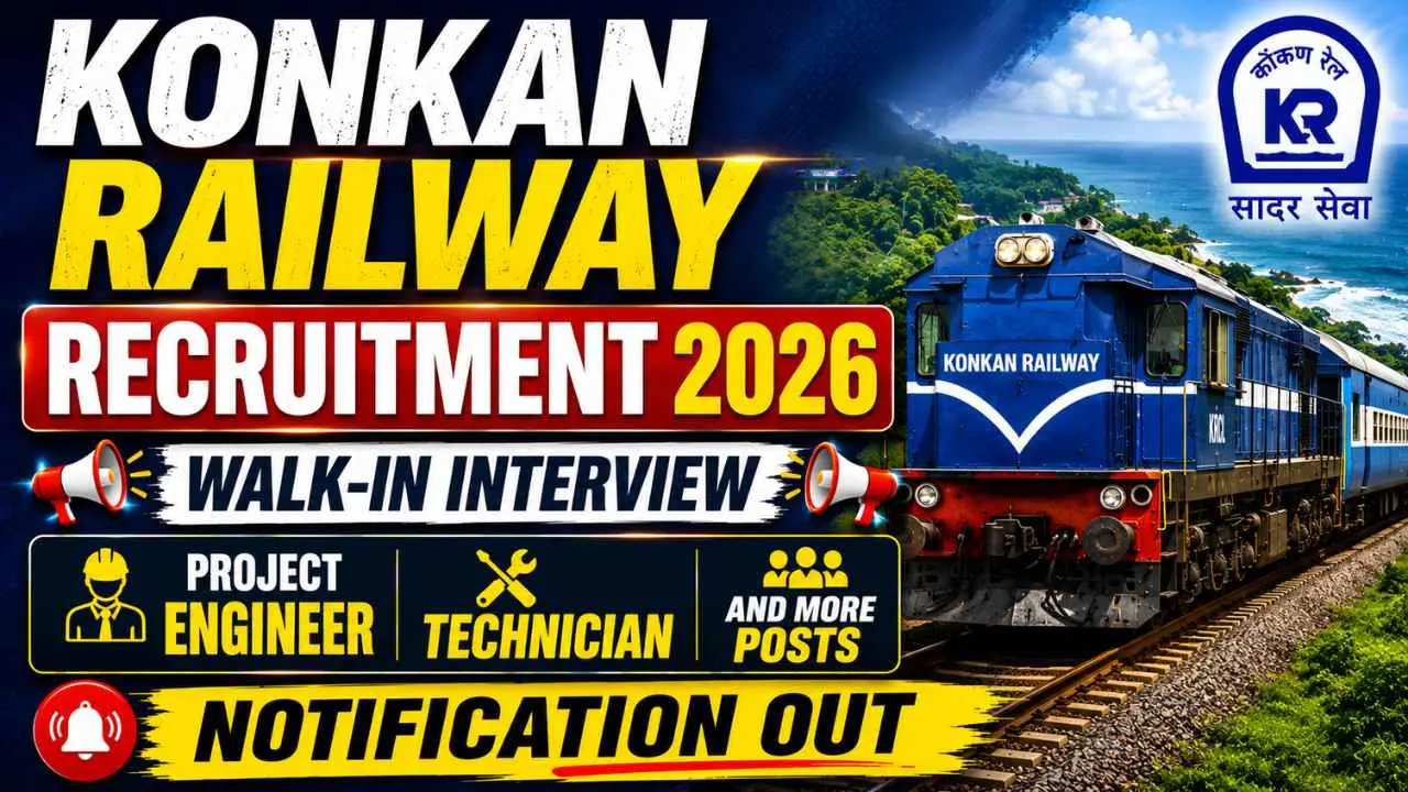 Konkan Railway Corporation Vacancy 2026