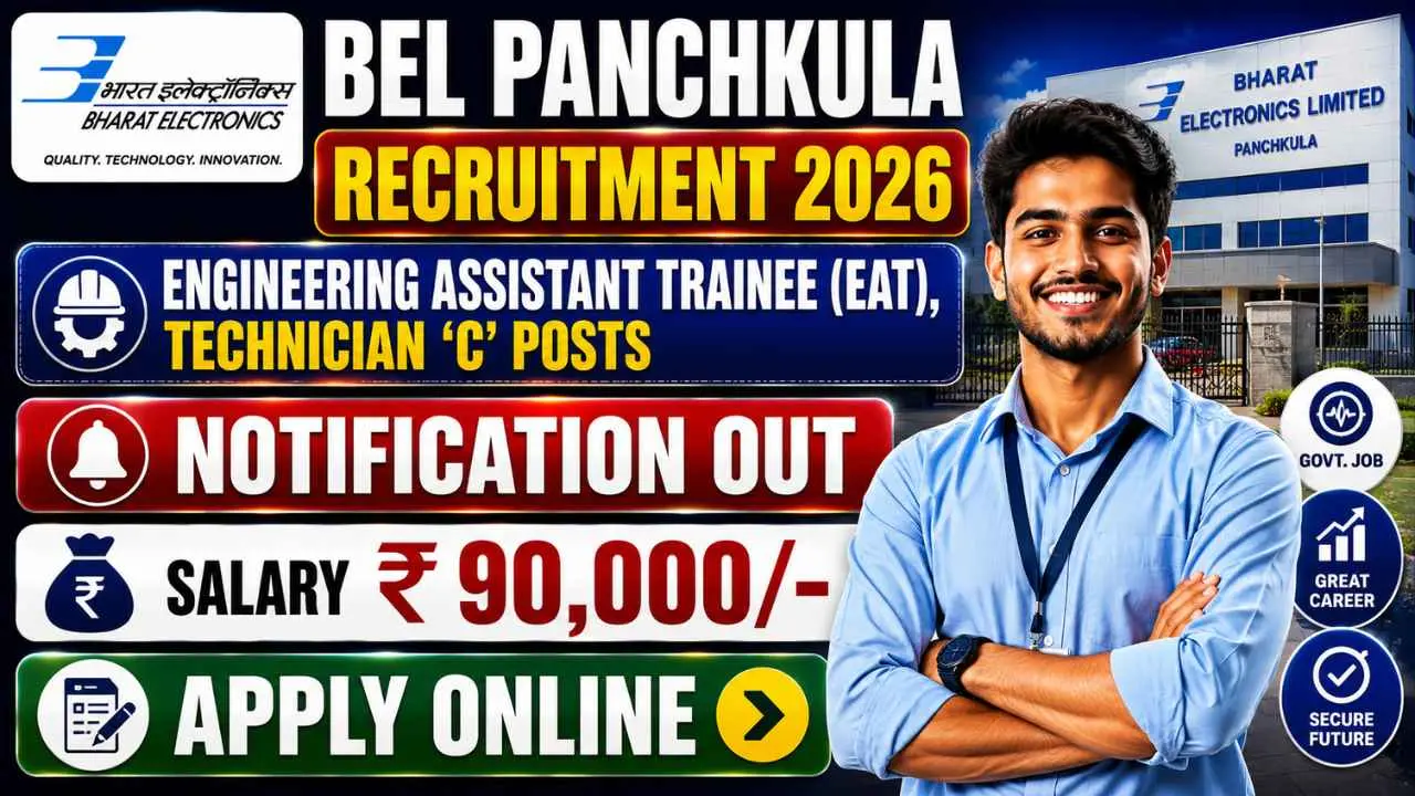 BEL Panchkula EAT & Technician C Recruitment 2026